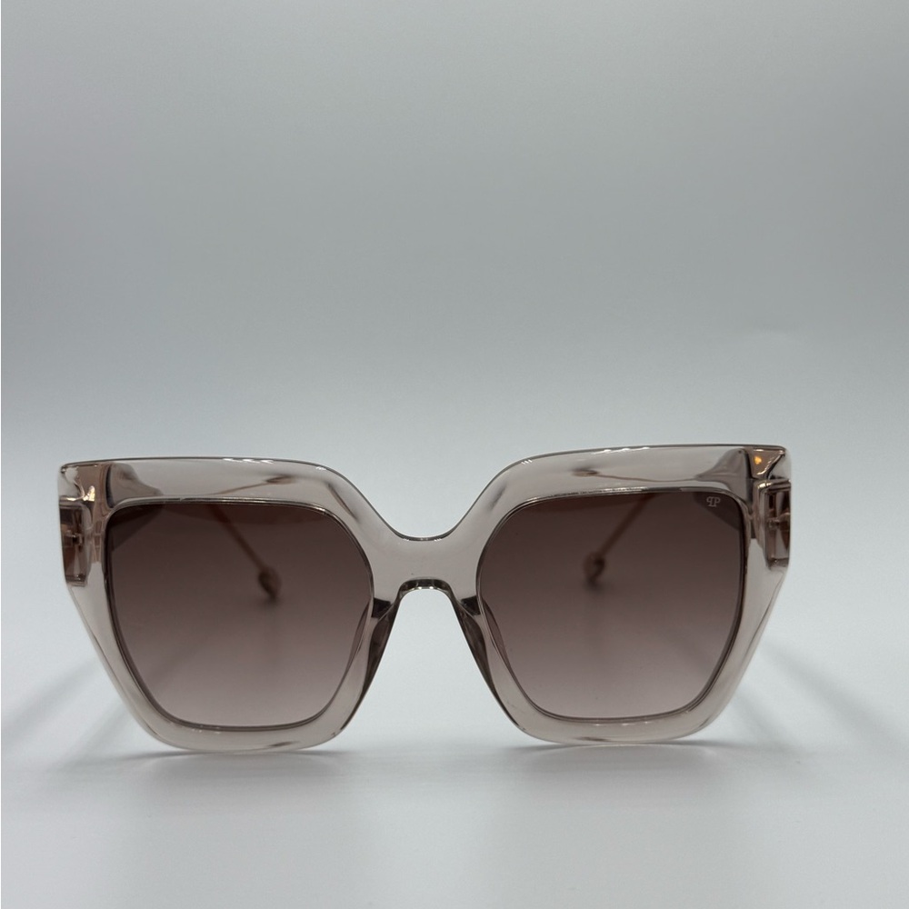 PHILIPP PLEIN Queen Sunglasses in Shiny Transparent Beige